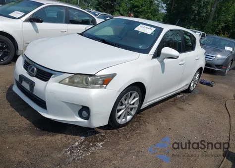 2012 Lexus Ct 200H Premium из США, поврежденный, VIN JTHKD5BH9C2054336